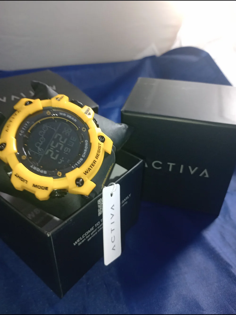 Ativa Yellow Digital Sports Watch - Water Resistant